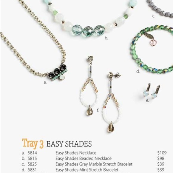 Sabika Jewelry Vintage Earrings authentic Swarovski crystal beaded drop earrings - Picture 2 of 5